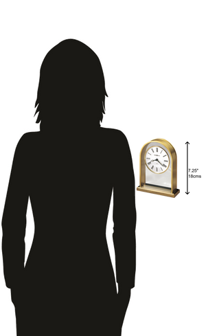 Hekman Furniture 613118 Elegant Brass-finished Table Clock With Quartz Movement, Roman Numerals For Timeless Decor Polished Brass Reminisce Tabletop Clock 613118