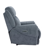 Parker House Parker Living Spencer - Tide Graphite Power Recliner Tide Graphite 100% Polyester (W) MSPE#812PH-TGR