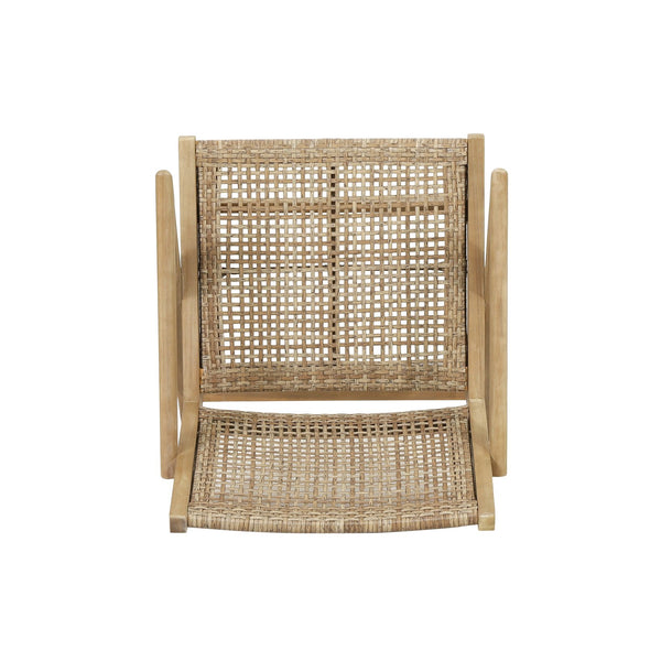 English Elm Christopher Knight Home® - BRAXTON Wicker Club Chairs Set of 2 - Light Brown Acacia Wood Frames, Transitional Outdoor Comfort and Style 72613.00MLBRN