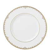 Federal Gold Accent Plate: Luxurious 24K Gold-Trimmed, Dishwasher-Safe Porcelain, 9