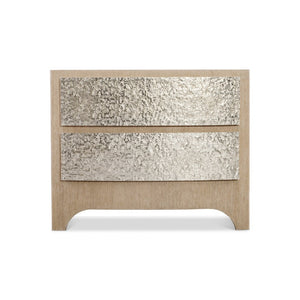 Bernhardt Bernhardt Konstance 2-drawer Nightstand with Usb Charging and Aluminum Wood Accents 357231