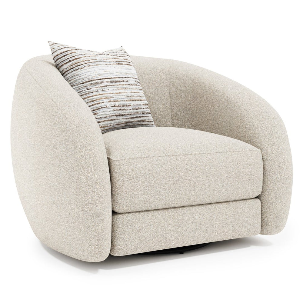 Bernhardt Bernhardt Austen Swivel Chair — Curvaceous Tight-Back, Deep Plush Seat, 360° Rotation, Customizable - Made to Order P2372SA