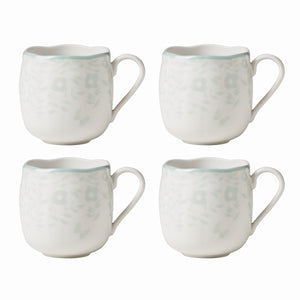Lenox Butterfly Meadow Cottage Mugs, Set of 4 Multi, WHITE PORCELAIN 894089
