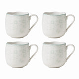 Lenox Butterfly Meadow Cottage Mugs, Set of 4 Multi, WHITE PORCELAIN 894089