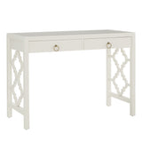 Homelegance By Top-Line Danika 2-Drawer Writing Desk White MDF