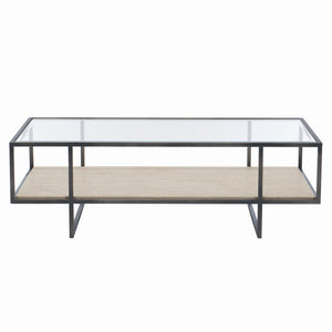 Bernhardt Harlow Metal Rectangular Cocktail Table 514021