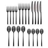 Lenox Cambridge Beacon Black Satin 20-Piece Flatware Set NO COLOR METAL 286620HGY12XR