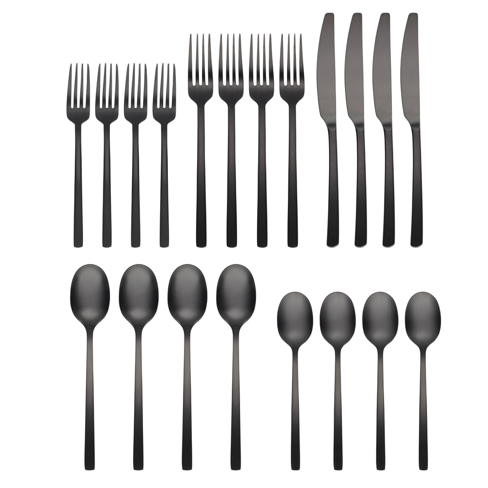 Lenox Cambridge Beacon Black Satin 20-Piece Flatware Set, Service for 4 NO COLOR METAL 286620HGY12XDS