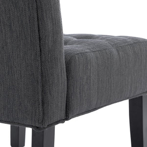 English Elm Accent Slipper Chairs Set of Two Button Tufted Plush Upholstered Living Room Pair 70752.00