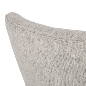 English Elm Dining Chair Set of 2 Solid Wood Textured Fabric Upholstered Farmhouse Modern Style 69408.00FLGRY