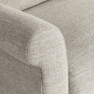 Bernhardt Bernhardt Keirnan Fabric Sofa With Rolled Arms, Knife-Edge Cushions & Shearling Pillows, 96.5" - Made to Order P4367A
