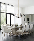 Linea 9-Piece Dining Set in Cerused Greige