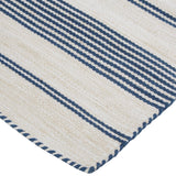 Feizy Rugs Duprine PET/Polyester Hand Woven Casual Rug White/Ivory/Blue 10' x 14'