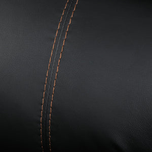 English Elm Christopher Knight Home® - GLIDING Recliner with Faux Leather Upholstery, Nailhead Trim, Foam Support and Pushback Comfort Black 57339.00PUBLK