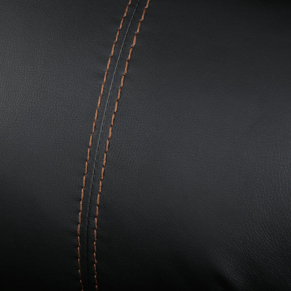 English Elm Christopher Knight Home® - GLIDING Recliner with Faux Leather Upholstery, Nailhead Trim, Foam Support and Pushback Comfort Black 57339.00PUBLK