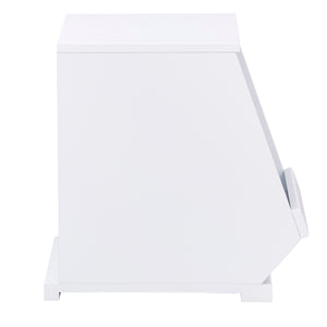 Homelegance By Top-Line Delrico Modular Stacking Storage Bins White MDF