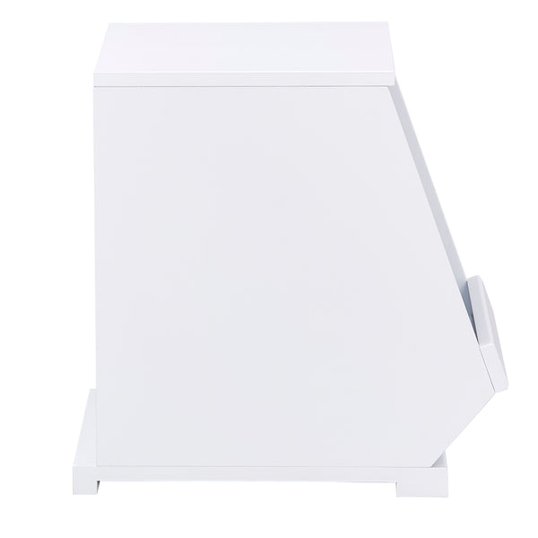 Homelegance By Top-Line Delrico Modular Stacking Storage Bins White MDF