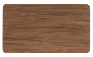 Hooker Furniture Eleana Nightstand With Integrated Charging, Light Caramel Walnut Veneer, Self-Closing Drawers, Bronze Accents 18.00 L x 34.00W x 30.00H 7252-90016-85