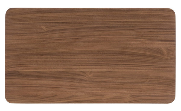 Hooker Furniture Eleana Nightstand With Integrated Charging, Light Caramel Walnut Veneer, Self-Closing Drawers, Bronze Accents 18.00 L x 34.00W x 30.00H 7252-90016-85