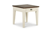 Steve Silver Cayla End Table Dark Oak/White CY100EKW