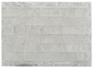 Hooker Furniture Melange Bellis Accent Table With Bronze Interlocking Base And Gypsum Stone Top — Modern Sculptural Piece 638-50381-MULTI