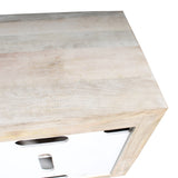 Parker House Crossings - Illusion 72 In. Console White Washed Natural Solid Mango / Bone Inlay ILL#72