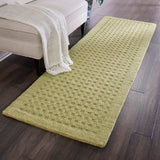 Nourison Perris PERR1 Handmade Woven No Border Indoor Only Contemporary  Rug Green, Green 100% Wool 99446223005