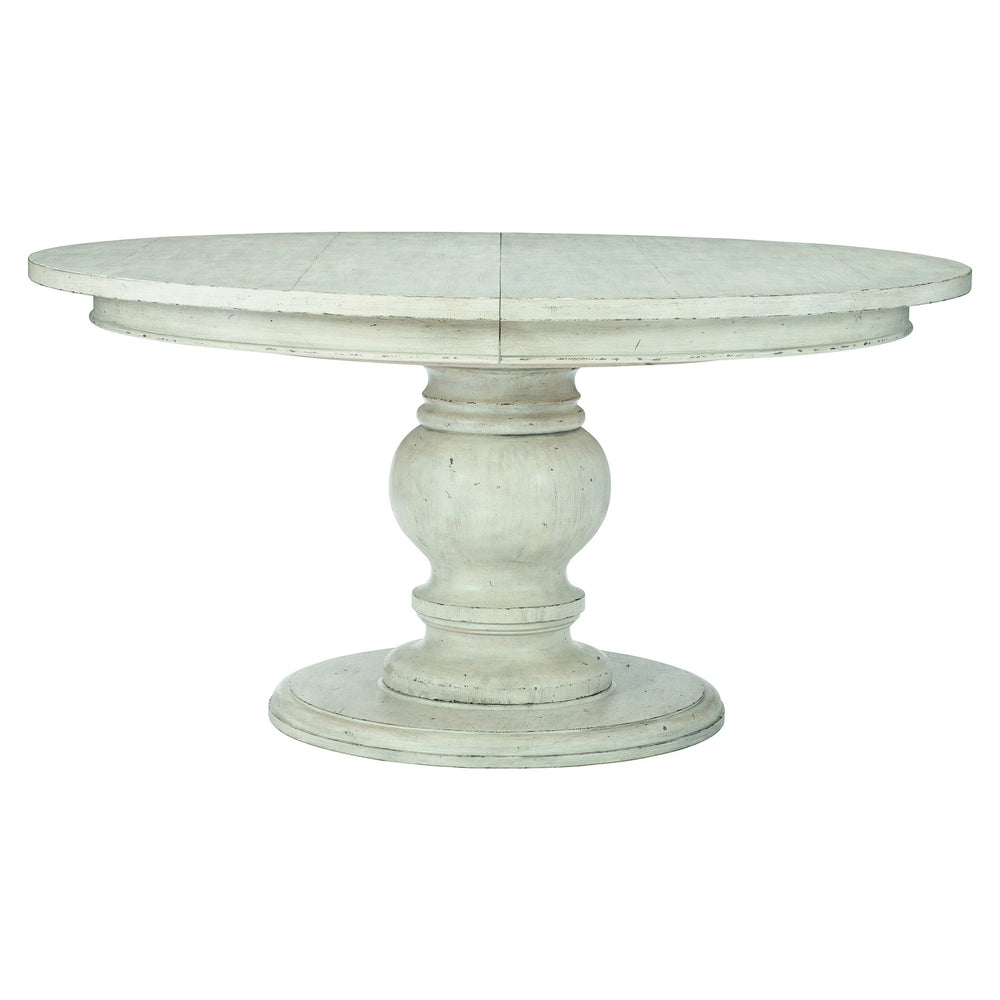 Bernhardt Bernhardt Mirabelle Round Dining Table With 20" Leaf — French Provincial Whitewashed 60" Elegance K1399