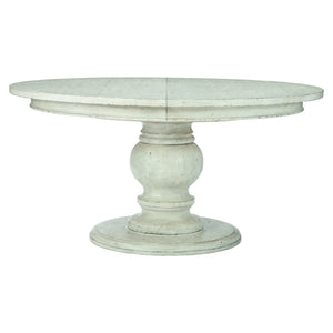 Bernhardt Bernhardt Mirabelle Round Dining Table With 20" Leaf — French Provincial Whitewashed 60" Elegance K1399
