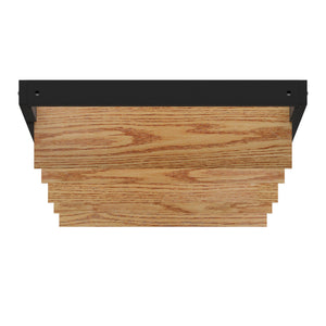 Homelegance By Top-Line Haddon Two-Tone Leaning Ladder Bookcase Oak Wood