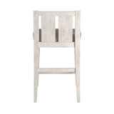 Homelegance By Top-Line Chevalier Two-Tone Fabric Counter Height Chairs (Set of 2) White MDF