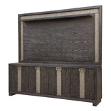 Ascent 90 in. TV Console with Hutch and Back Panel Dark Chocolate ASC#90-2-DCH Parker House