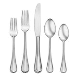 Lenox Oneida Clariat 20 Piece Fine Flatware Set, Service for 4 Metallic, STAINLESS METAL F131020A