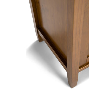 English Elm Warm Shaker 72" Tv Media Stand - Light Golden Brown, Solid Wood, Ample Storage & Cable Management B136P159577-GIGA