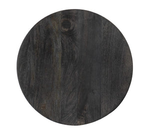 Hooker Furniture Commerce Mango Spot Table — Black Mango Wood Round Accent Table With Claw Feet, Compact 17"X24" Stylish Surface 7228-50692-85