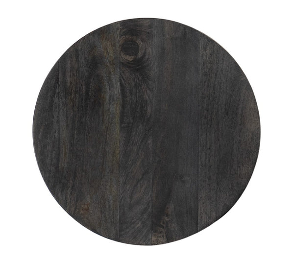 Hooker Furniture Commerce Mango Spot Table — Black Mango Wood Round Accent Table With Claw Feet, Compact 17"X24" Stylish Surface 7228-50692-85