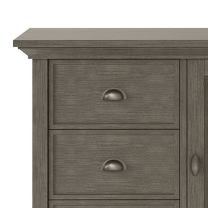 English Elm Redmond Medium Storage Cabinet - Handcrafted Farmhouse Grey, Stylish Organization For Any Room B136P159531-GIGA