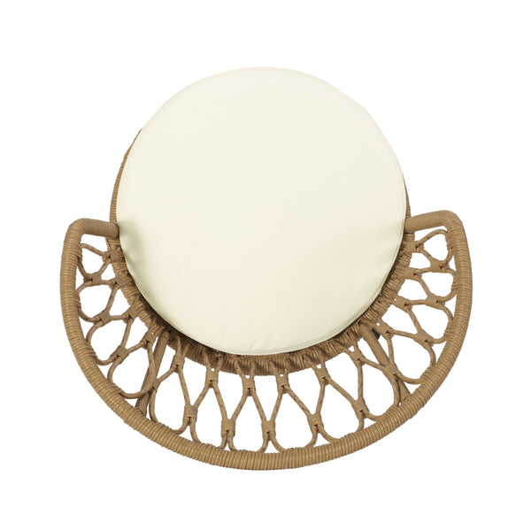 English Elm Christopher Knight Home® - TAVON Wicker Dining Chairs 2-Pack with Cushions, Light Brown PE Rattan, Hairpin Legs, Weather-Resistant Finish 71397.00