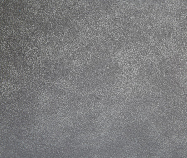 VIG Furniture Zach Mid-Century Dark Grey Eco-Leather Bar Stool — Solid Wood Legs, Chrome Footrest, Contoured Comfort VGKKY1252-DKGRY