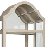 Mirrored Back Sliding Door Curio with Puck Light Natural P021742 Pulaski Furniture