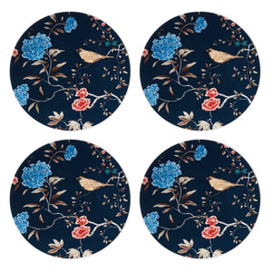 Lenox Sprig & Vine 4-Piece Accent Plate Set Blue, NAVY PORCELAIN 890729