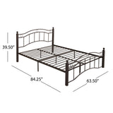 Christopher Knight Home® - Noble House - Bouvardia Contemporary Iron Queen Bed Frame