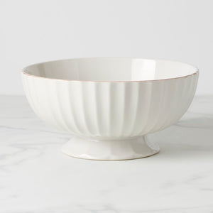 Lenox French Perle Scallop Centerpiece Bowl White, WHITE STONEWARE 894099