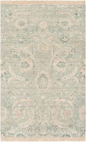Livabliss Zainab Handwoven Flatweave Cotton Blend Rug with Fringe for Layered Boho Interiors ZAI2302-234