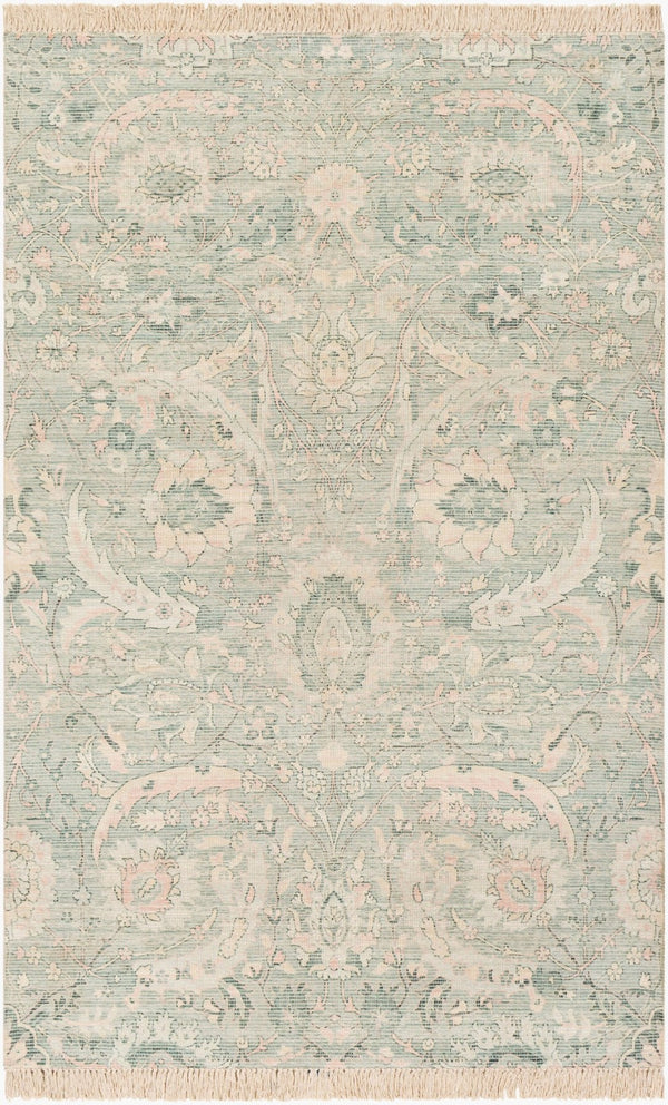 Livabliss Zainab Handwoven Flatweave Cotton Blend Rug with Fringe for Layered Boho Interiors ZAI2302-234