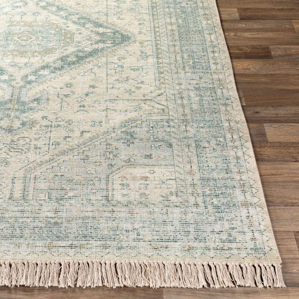 Livabliss Zainab Handwoven Flatweave Accent Rug with Fringe for Entryways and Hallways Sage, Dark Gree 8'10" x 12' ZAI2303-81012