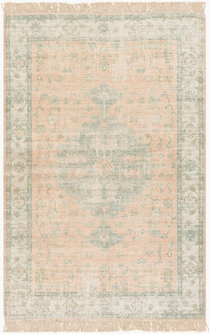 Surya Zainab Handmade 2' X 3' Area Rug - Traditional Cotton & Polyester Design For Timeless Elegance Camel Cotton,Polyester Zai2305-234