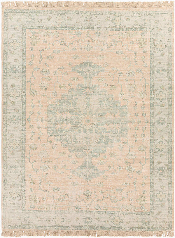 Surya Zainab Handmade 2' X 3' Area Rug - Traditional Cotton & Polyester Design For Timeless Elegance Camel Cotton,Polyester Zai2305-810