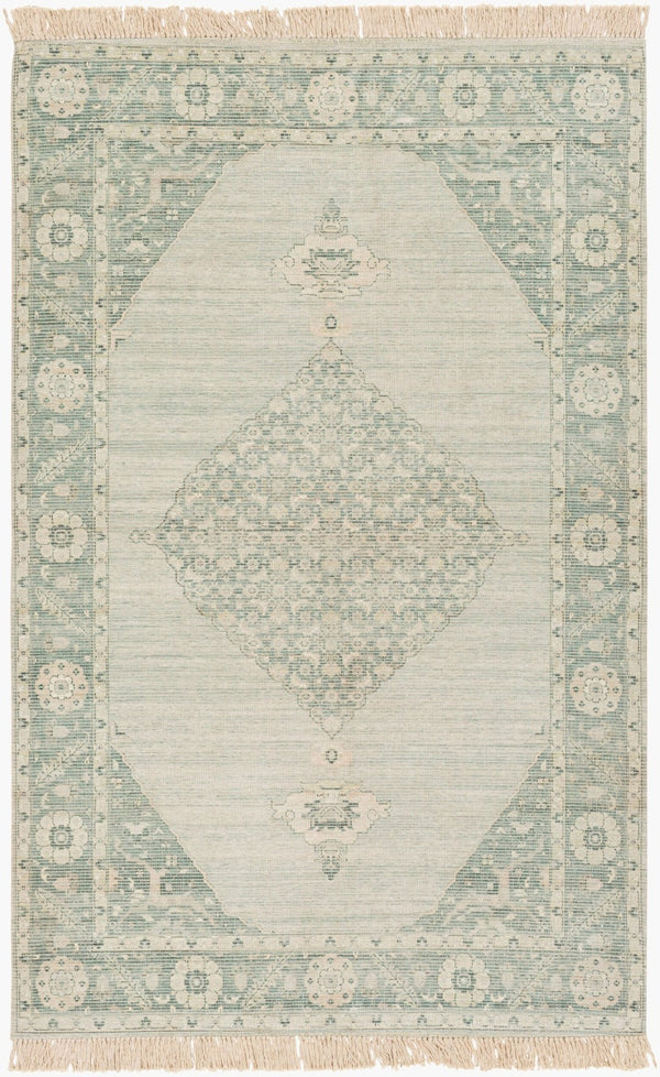 Livabliss Zainab Handwoven Flatweave Accent Rug Bohemian Fringe Cotton Blend Entryway Mat ZAI2306-23