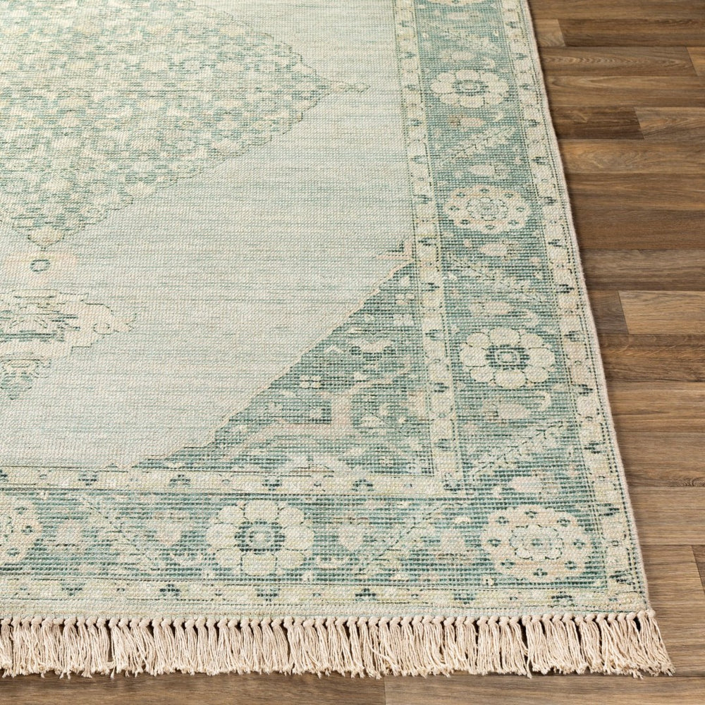 Livabliss Zainab Handwoven Flatweave Accent Rug Bohemian Fringe Cotton Blend Entryway Mat ZAI2306-23